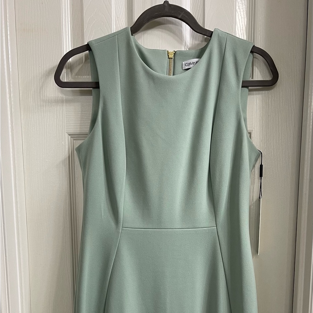 Calvin Klein sage mint dress